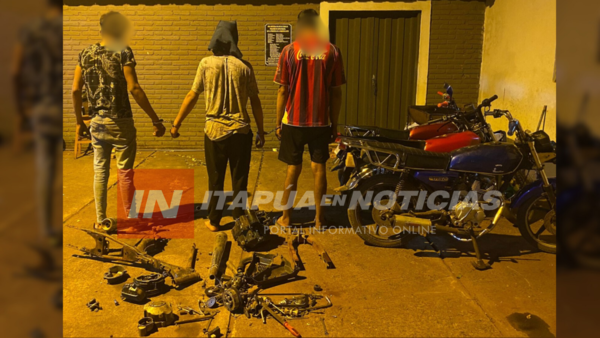 DESARTICULAN TALLER CLANDESTINO DE DESARME DE MOTOCICLETAS EN CAPITÁN MIRANDA - Itapúa Noticias