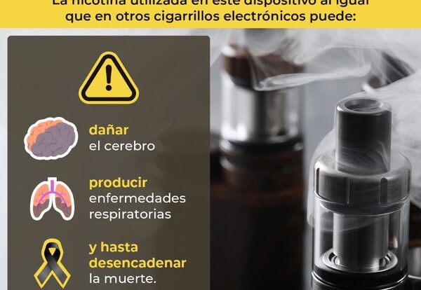 Uso de vapeadores acarrea problemas de salud, advierten