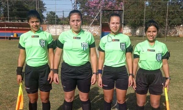 Por primera vez, cuarteto arbitral estuvo plenamente compuesto por mujeres en Alto Paraná