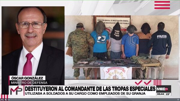 Ministro de Defensa sorprendido y decepcionado por caso de militares acusados de robar a un trabajador - Megacadena - Diario Digital