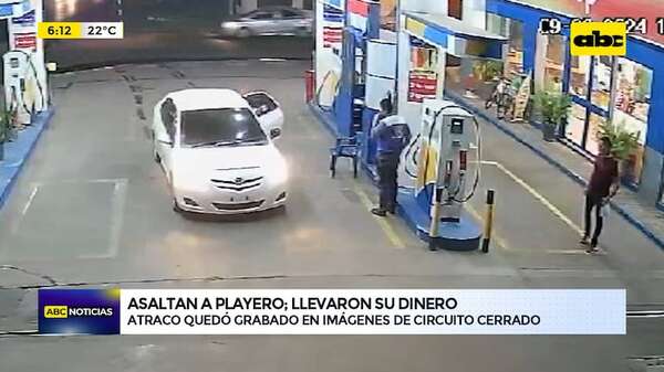 Video: Asaltan a playero; se llevan dinero y celular - ABC Noticias - ABC Color