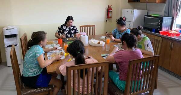 La Nación / “Las Tías” se instaló en su nueva casa, donde los niños viven en departamentos