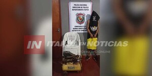 POLICÍA APREHENDE A SUPUESTO LADRÓN EN CAMBYRETÁ - Itapúa Noticias