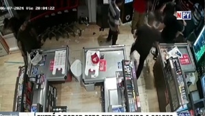 Valiente empleado de minimercado redujeron a golpes a delincuente - Noticias Paraguay