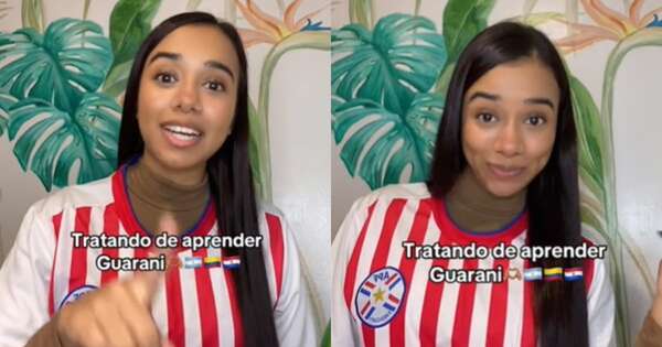 La Nación / Viral: tiktoker colombiana aprendió curiosas palabras en guaraní