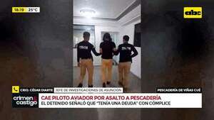 Video: ¿Cómo detuvieron a un exfutbolista sospechoso por el asalto a una pescadería? - Crimen y castigo - ABC Color
