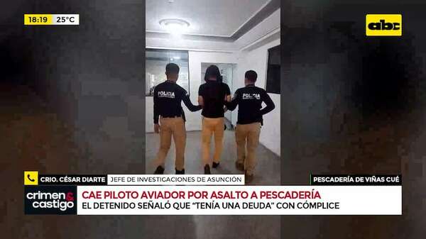 Video: ¿Cómo detuvieron a un exfutbolista sospechoso por el asalto a una pescadería? - Crimen y castigo - ABC Color