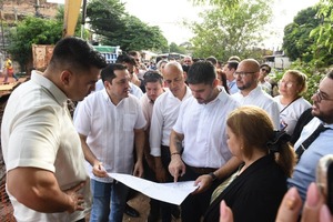 Nenecho dio inicio a la construcción del desagüe del barrio San Pablo - Chismes, Arte y Espectáculo  - Churero.com