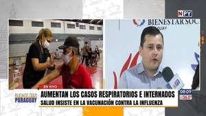 Salud observa aumento de cuadros respiratorios y recuerda disponibilidad de vacunas antiinfluenza - Noticias Paraguay