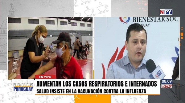 Salud observa aumento de cuadros respiratorios y recuerda disponibilidad de vacunas antiinfluenza - Noticias Paraguay