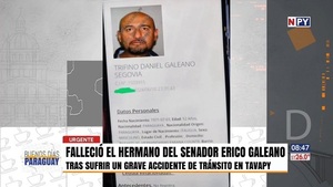 Murió el hermano de Erico Galeano en grave accidente de tránsito - Noticias Paraguay