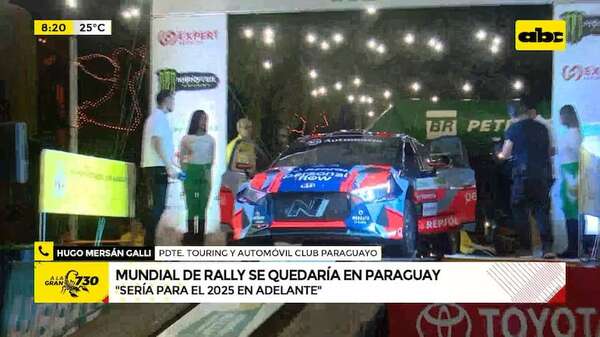 Paraguay apunta a ser sede del Mundial de Rally por tres años - ABC Noticias - ABC Color