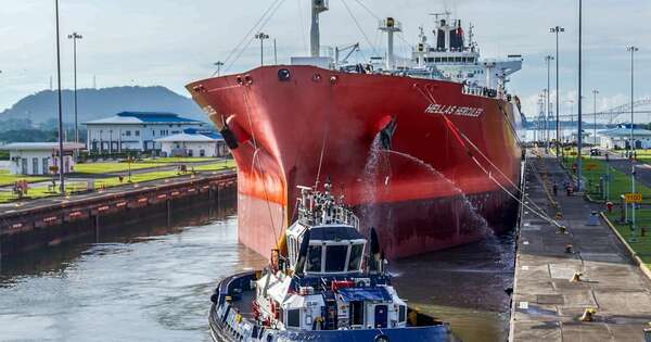 La Nación / Tras crisis por sequía, el Canal de Panamá va retomando normal tránsito de navíos