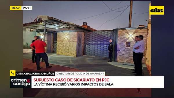 Video: reportan un supuesto caso de sicariato en Pedro Juan Caballero - ABC Noticias - ABC Color
