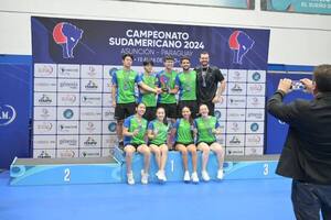 Brasil acaparó los títulos por equipos del sudamericano de tenis de mesa