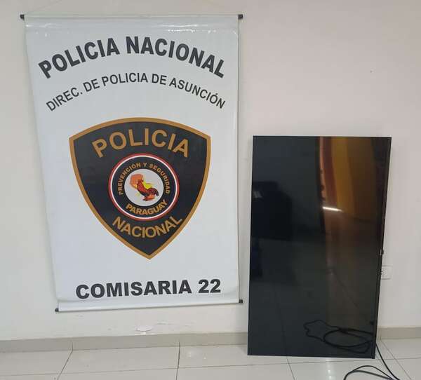 Recuperan televisor robado del Hospital Materno Infantil de Loma Pyta - Policiales - ABC Color