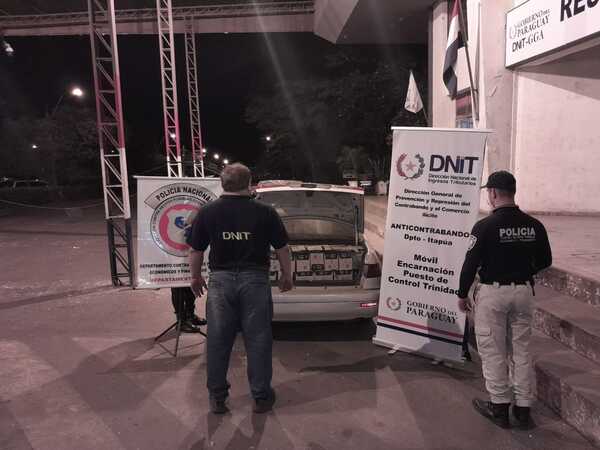 Interceptaron vehículo con supuesto contrabando de desodorantes en aerosol sobre Ruta PY06