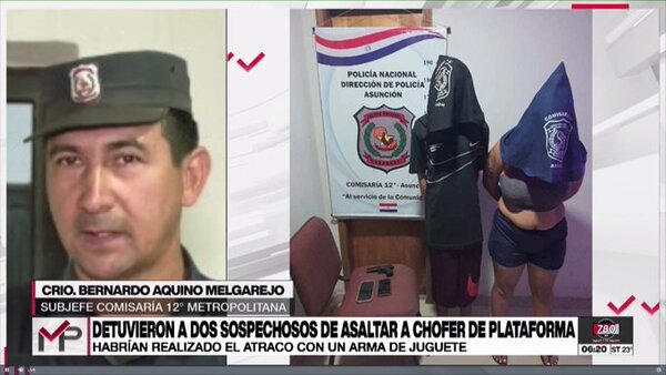 Asaltaron a un conductor de Bolt con un arma de juguete y fueron detenidos - Megacadena - Diario Digital