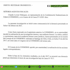 Reiteran urgimiento a la Fiscalía en investigación a Leoz por lavado de dinero