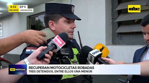 Video: Recuperan motos robadas tras operativo - ABC Noticias - ABC Color