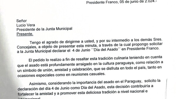Piden que el 4 de junio sea el “Día del Asado” en Franco