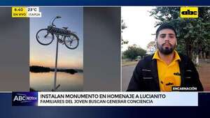 Encarnación: Instalan monumento en homenaje a Lucianito - ABC Noticias - ABC Color