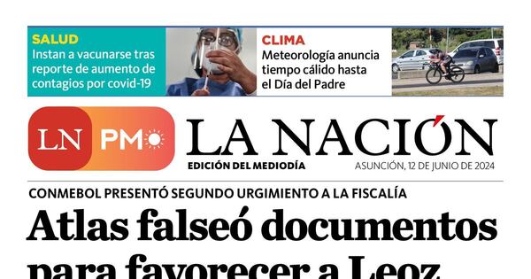 La Nación / LN PM: edición del 12 de junio