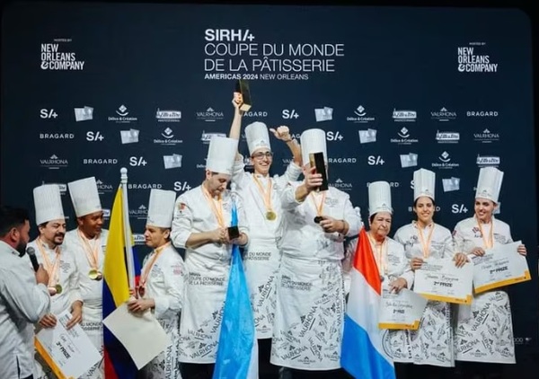 Equipo paraguayo de pastelería gana medalla de plata en la Copa Mundial de Pastelería - El Trueno