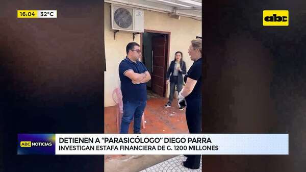 Video: detienen a “parapsicólogo” Diego Parra por presunta estafa - ABC Noticias - ABC Color