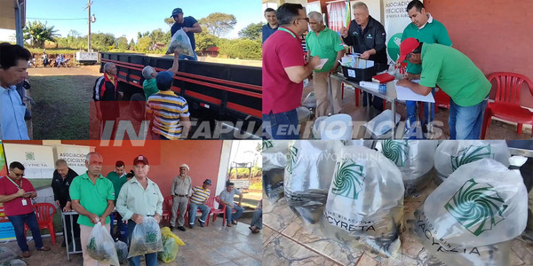 EXITOSA ENTREGA DE ALEVINES A PRODUCTORES DE NUEVA ALBORADA - Itapúa Noticias