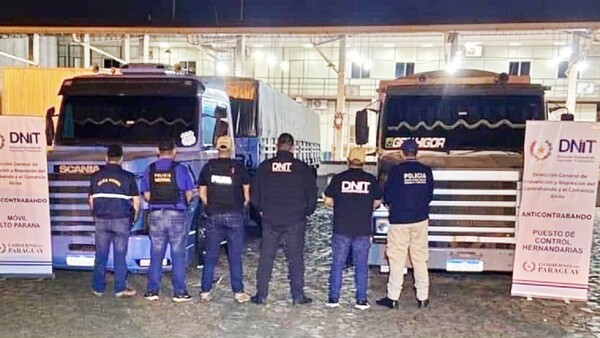 Retienen camiones con importante carga de cemento en el Este