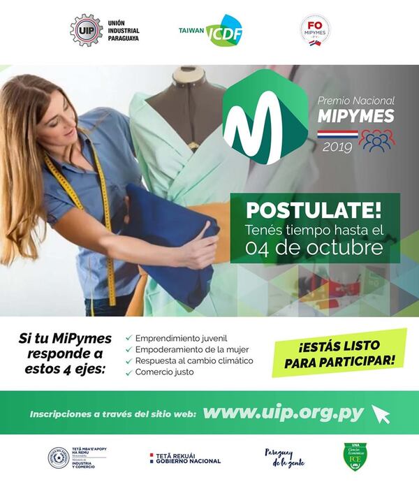 Inicia concurso “Premio Nacional Mipymes 2019” » San Lorenzo PY