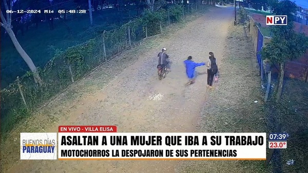 Motochorros asaltaron a joven trabajadora en Villa Elisa - Noticias Paraguay