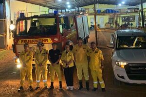 Bomberos K122 de Minga Guazú con nuevos móviles