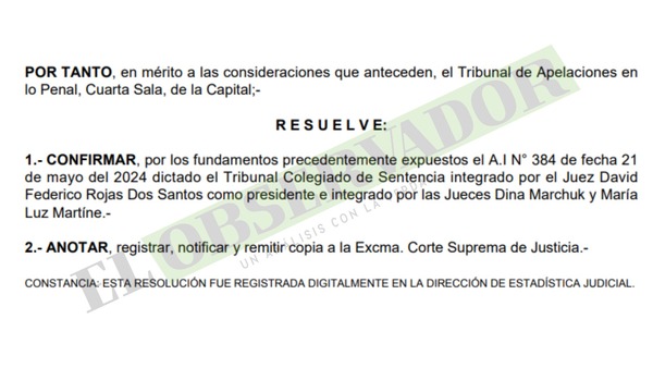 Fijación de juicio a testaferros de Cabeza Branca fue dictada conforme a facultades de juez, según Cámara