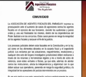 Fiscal fue amenazada de muerte por un adolescente - Paraguay.com