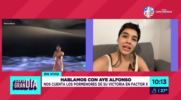 Ayelén Alfonso: "Se vienen cosas increíbles, este es el comienzo de mi vida artística", en exclusiva para 'Será Un Gran Día' - trece