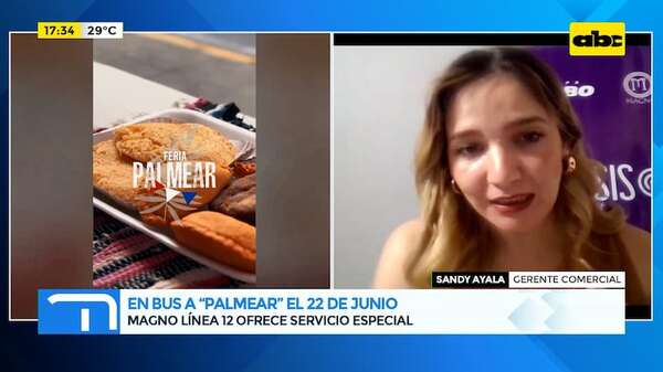 En bus a “Palmear”: Magno Línea 12 ofrece servicio especial el 22 de junio - Gente & Negocios - ABC Color