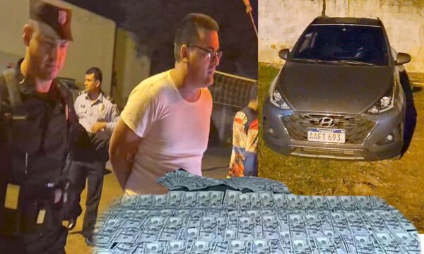 Capturan a un abogado con un vehículo robado y USD 20.000 en Hernandarias – Diario TNPRESS