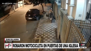Ladrones no respetan ni lugares sagrados: roban moto frente a una iglesia - Megacadena - Diario Digital