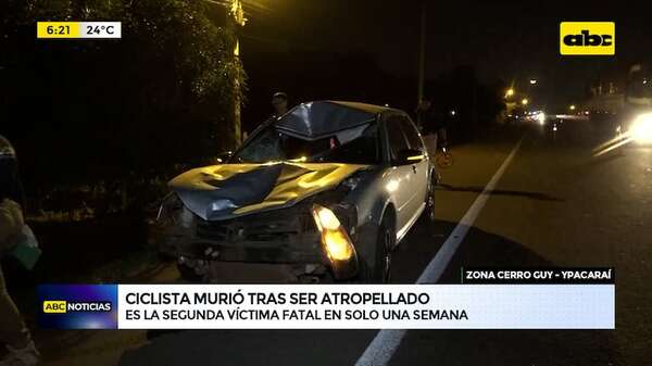 Ypacaraí: Ciclista murió tras ser atropellado - ABC Noticias - ABC Color