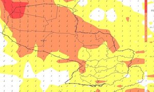 Emiten alerta por ráfagas de vientos norte