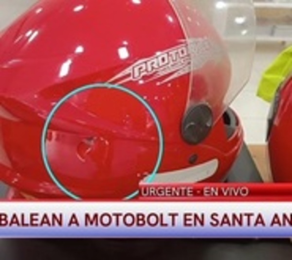 Casco salvó a motobolt de sufrir un balazo en la cabeza - Paraguay.com