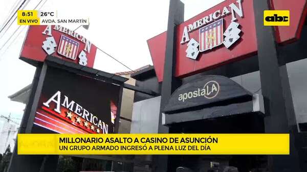 Asaltantes se llevaron la recaudación de un casino en Asunción   - ABC Noticias - ABC Color