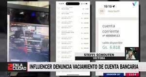 Diario HOY | ‘Influencer’ denuncia vaciamiento de su cuenta: pérdida ronda los G. 5 millones
