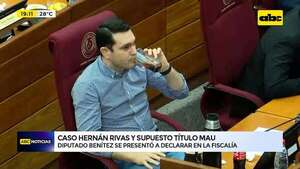 Caso Hernán Rivas y supuesto título mau: diputado Benítez se presentó a declarar en la Fiscalía - ABC Noticias - ABC Color