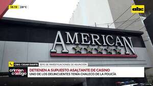 Video: detuvieron al supuesto autor del millonario robo a un casino  - Crimen y castigo - ABC Color
