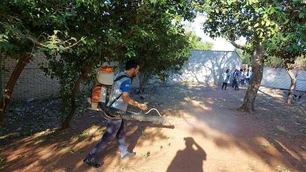 Fumigan y eliminan criaderos de mosquitos en Villa Elisa - Nacionales - ABC Color