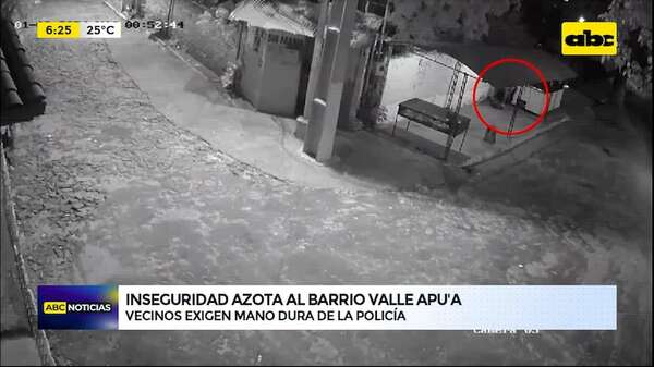 Video: Inseguridad azota al barrio Valle Apu’a - ABC Noticias - ABC Color