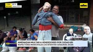Judas kái: amenazan con multar a vendedores  - ABC Noticias - ABC Color